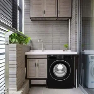Beko Automatic Front Loading Washing Machine, 10 Kg, Inverter Motor, Black - B3WFU501040BCI