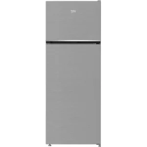Beko Refrigerator, 390L Net, Top Freezer, Traditional Defrost System, Adjustable Glass Shelves, Fast Cooling, Energy Efficient, Silver, Model RDNE420KD