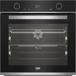 Beko Built-in Electric Oven - 60 cm - Electric Grill - Double Cooking Fans + Cooling Fan - LED Touch Control Screen - 14 Functions - BBVM13400XDS