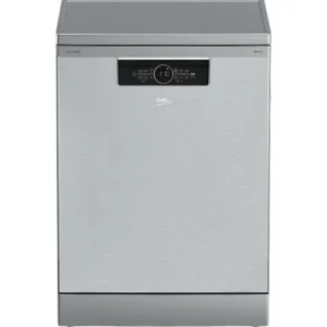 Beko BDFN36531XC - Corner Intense & Hygiene LED Display 15 Person 60cm Programs Dishwasher - Silver