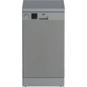 Beko Digital Dishwasher, 10 Place Settings, 5 Programs, Silver - DVS05020S