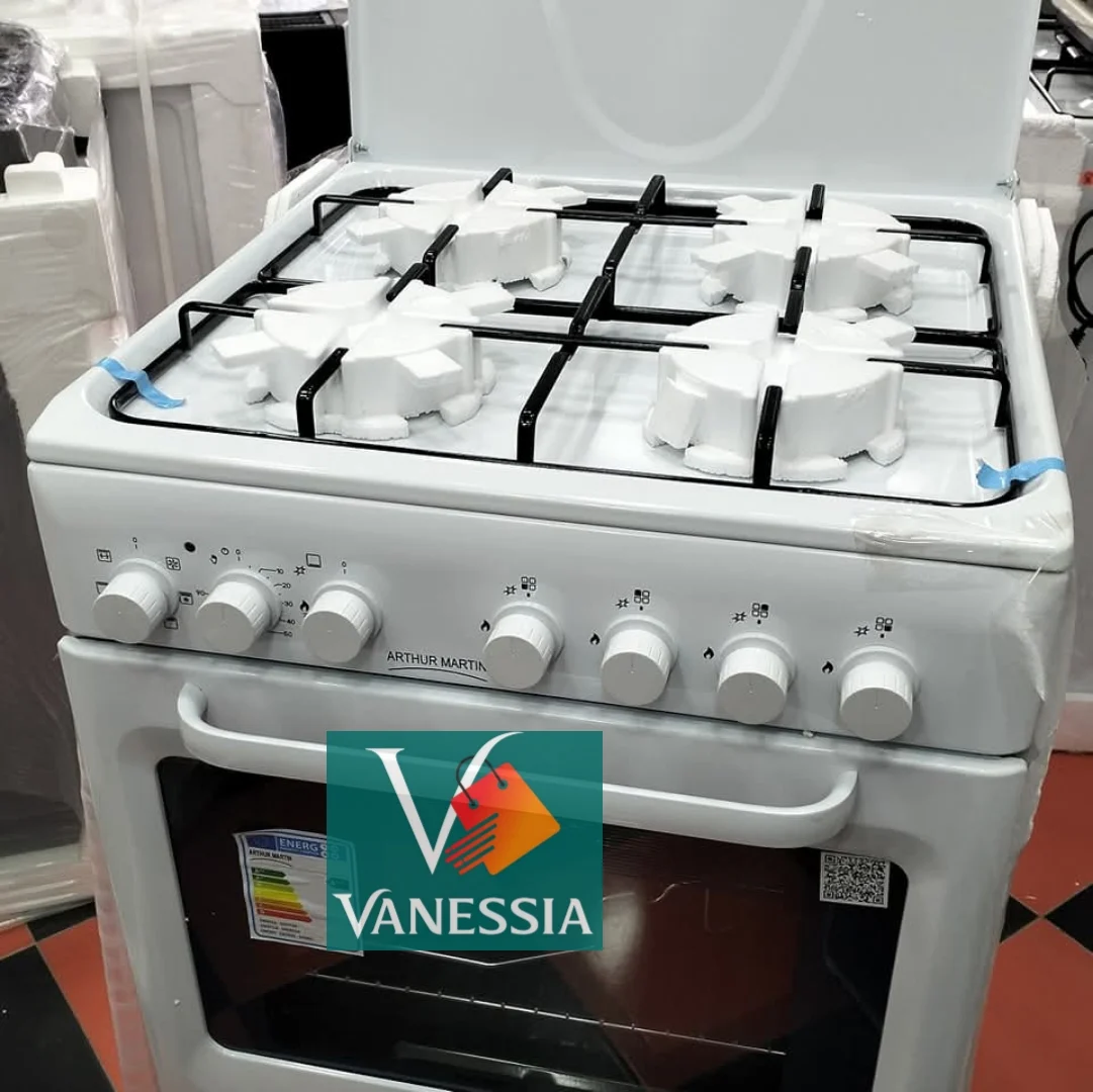 Cuisinière Arthur Martin 4 feux ventiller blanc – Image 4