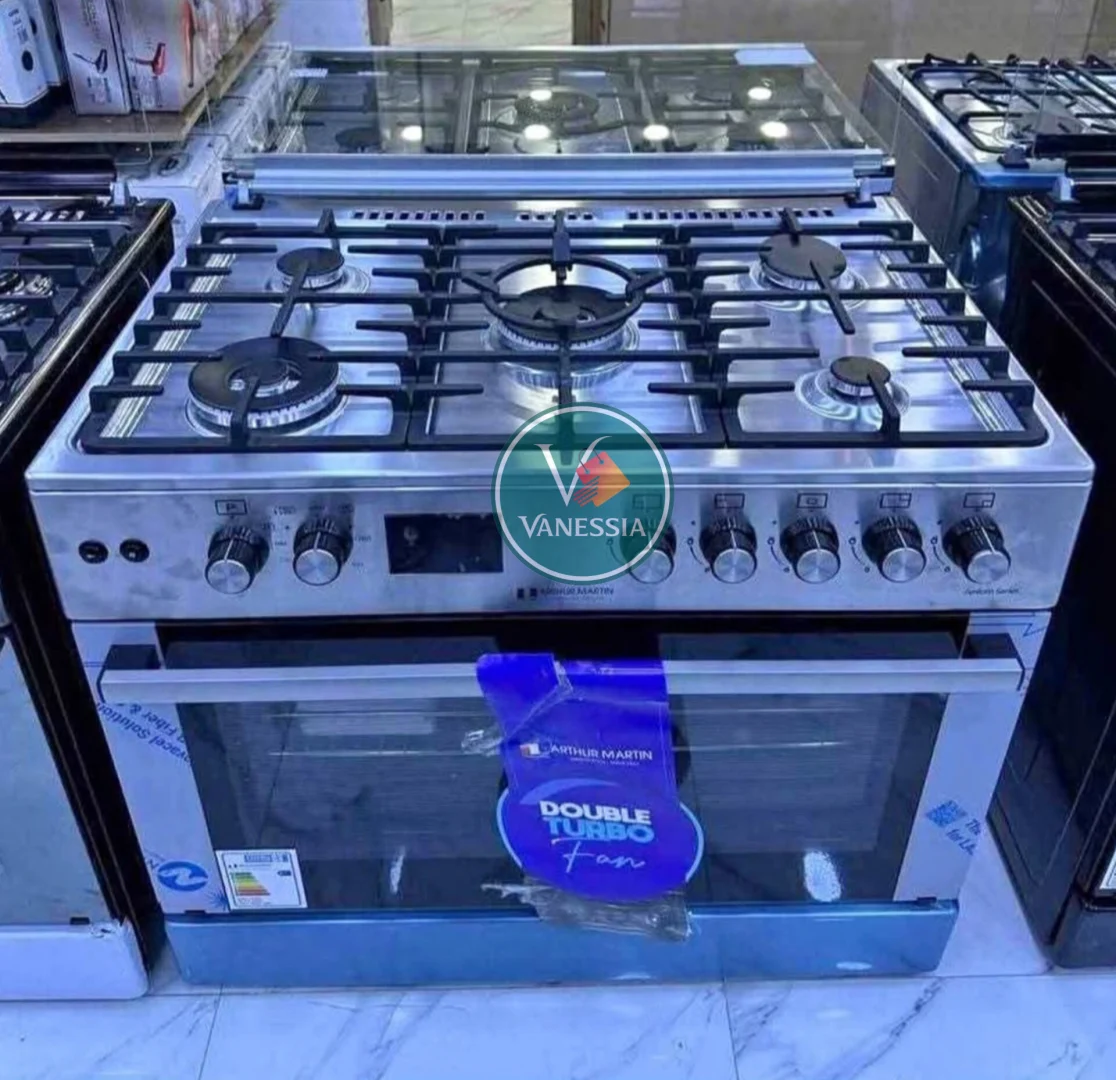 Cuisinière Arthur Martin 5 Feux Inox Avec Afficheur