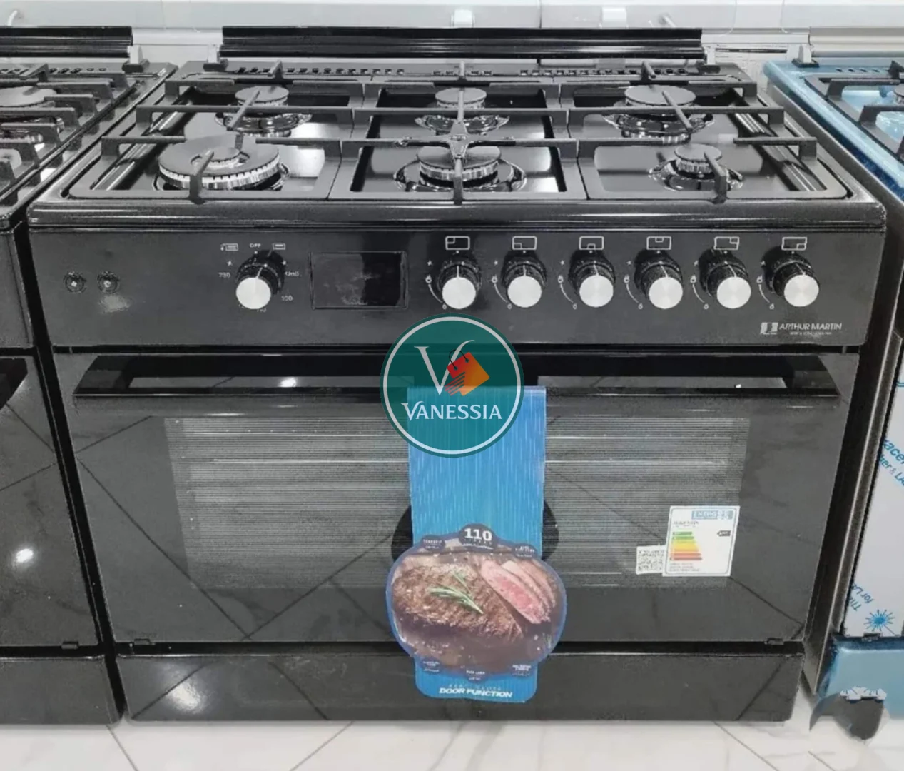 Cuisinière Arthur Martin 6 Feux Noir Avec Afficheur