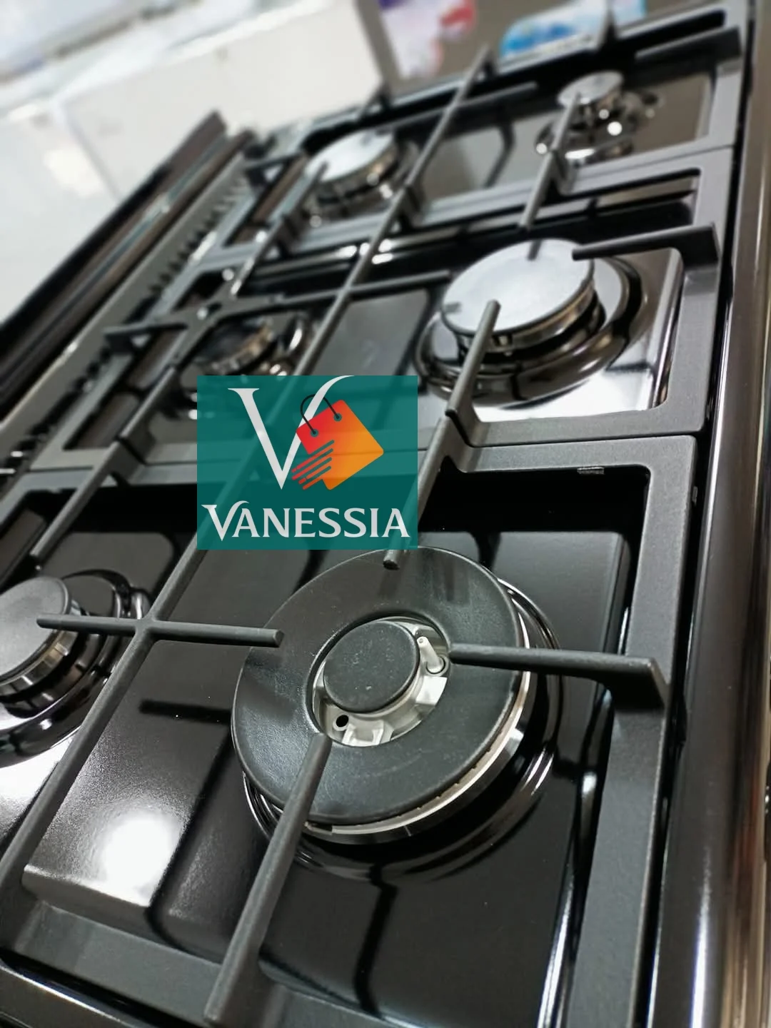 Cuisinière Arthur Martin 6 feux noir  ventiller – Image 5