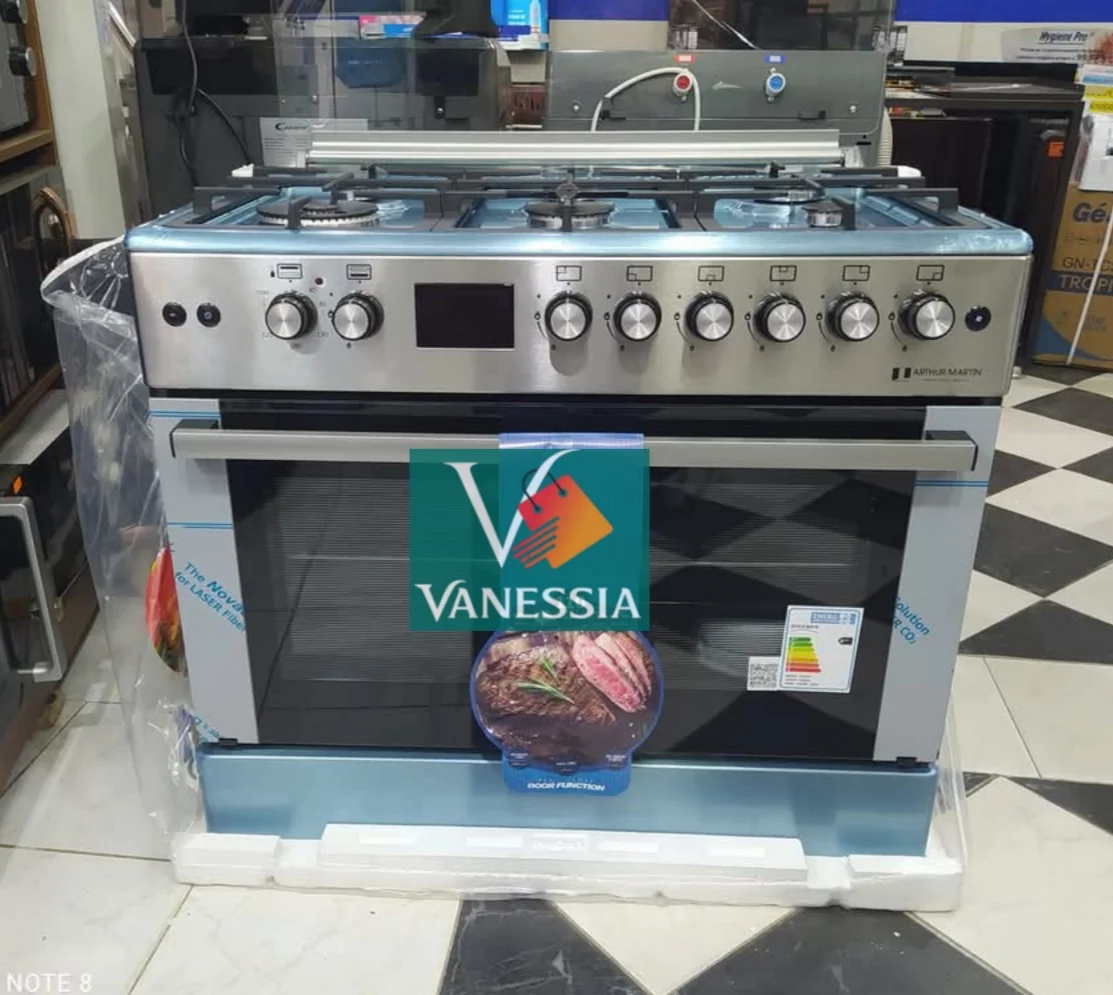 Cuisinière Arthur Martin 6 feux ventiller inox 🇨🇵