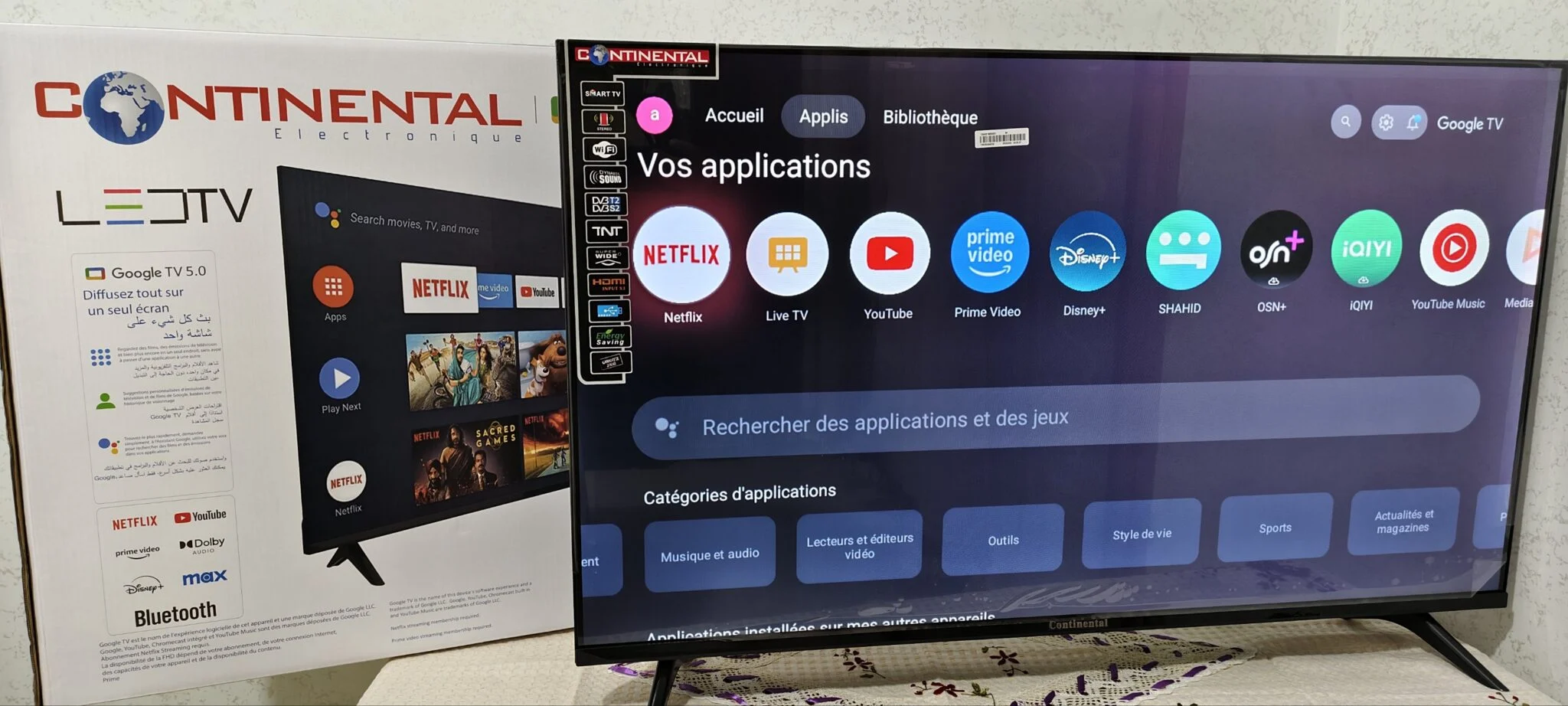 ⭐ CONTINENTAL Google TV 43” – Full Smart + Demo + Garantie 5 Ans ⭐(an) TK