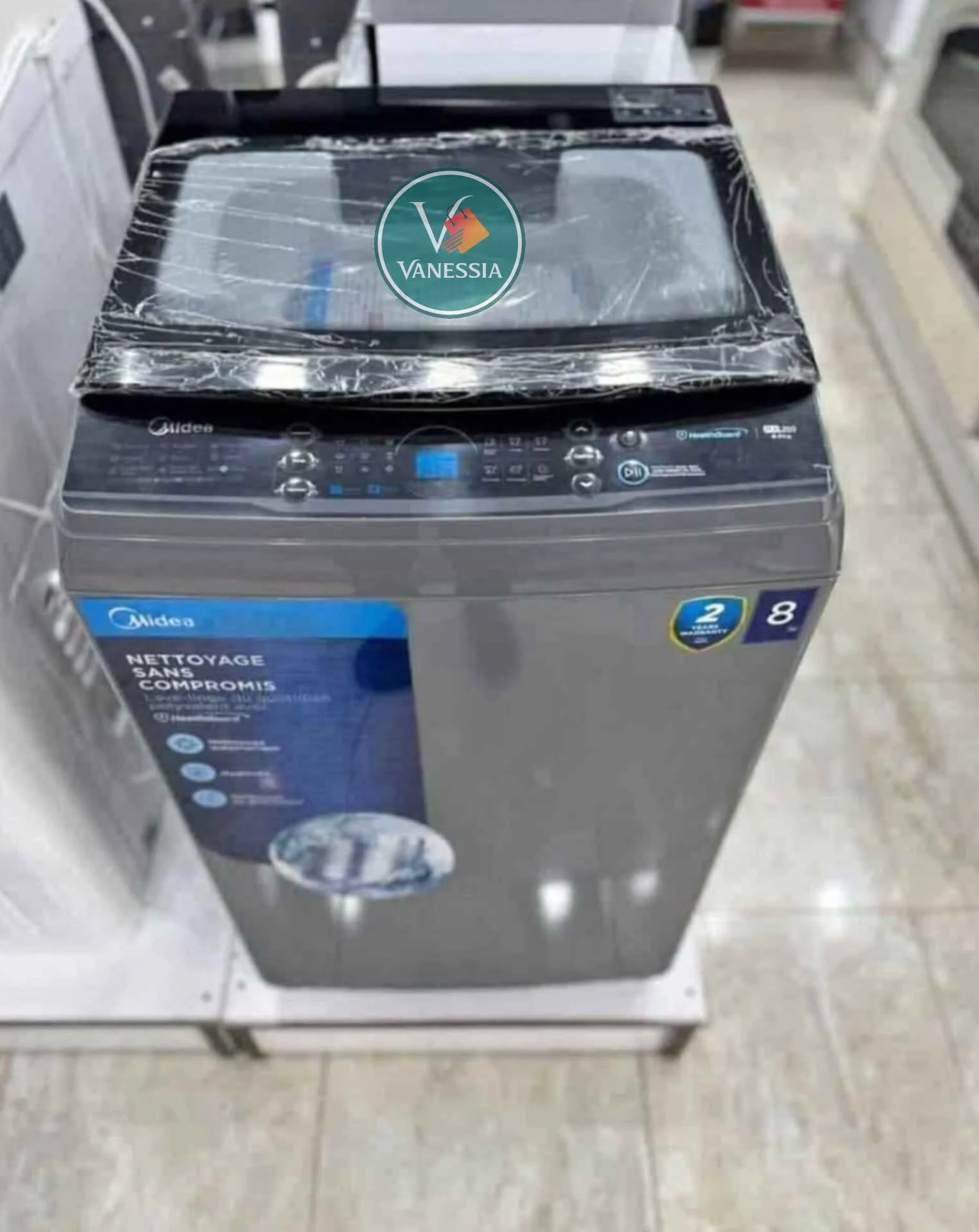 Machine À Laver 8Kg Automatique Midea La Top – Image 2