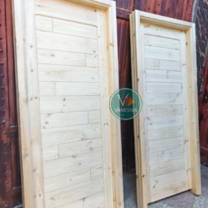 Porte Chambre Avec Cadre Bois Rouge Cadre 12