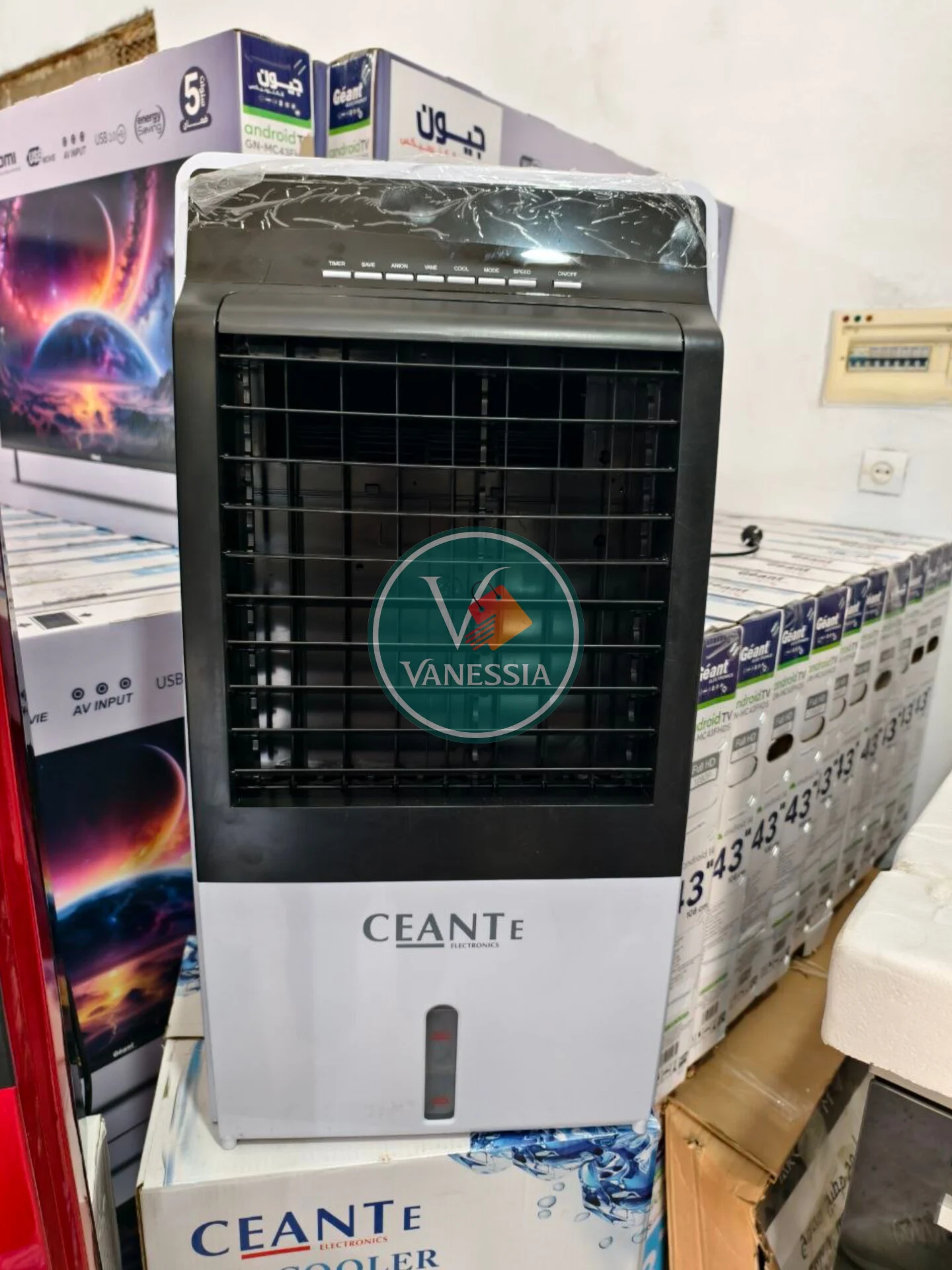 Air Cooler Marque Ceante 12L Couleur Blanc & Rouge – Image 6