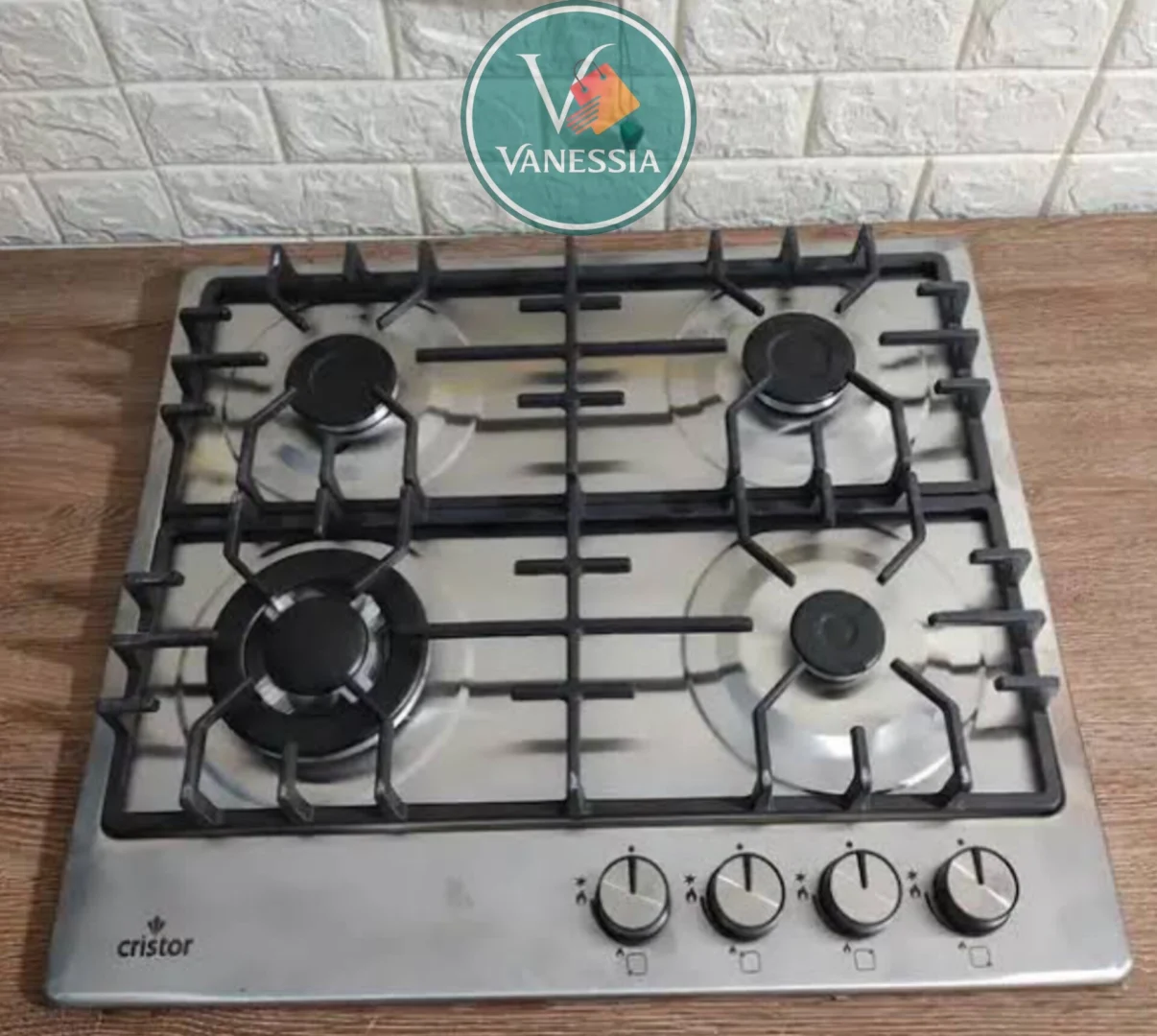 Plaque Chauffante Marque Cristor 4 Feux Inox Réf Kte64w5fx