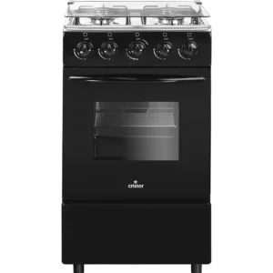 Cuisinière CRISTOR ECO 4 Feux 50 Cm BLACK