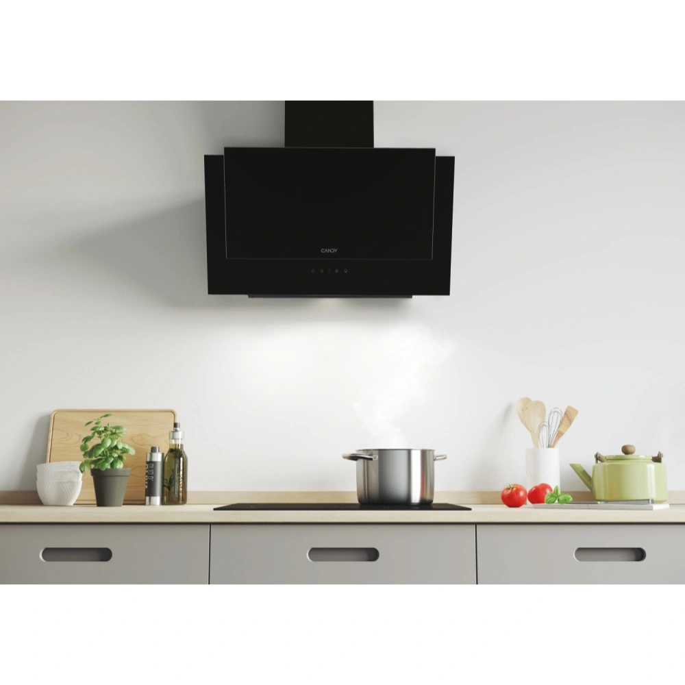 Hotte Décorative CANDY 60Cm Black glass Digitale – Image 2