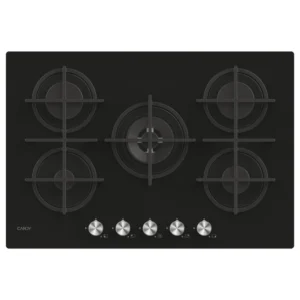 Table de cuisson CANDY 5 Feux Wok Black Glass Thermocouple