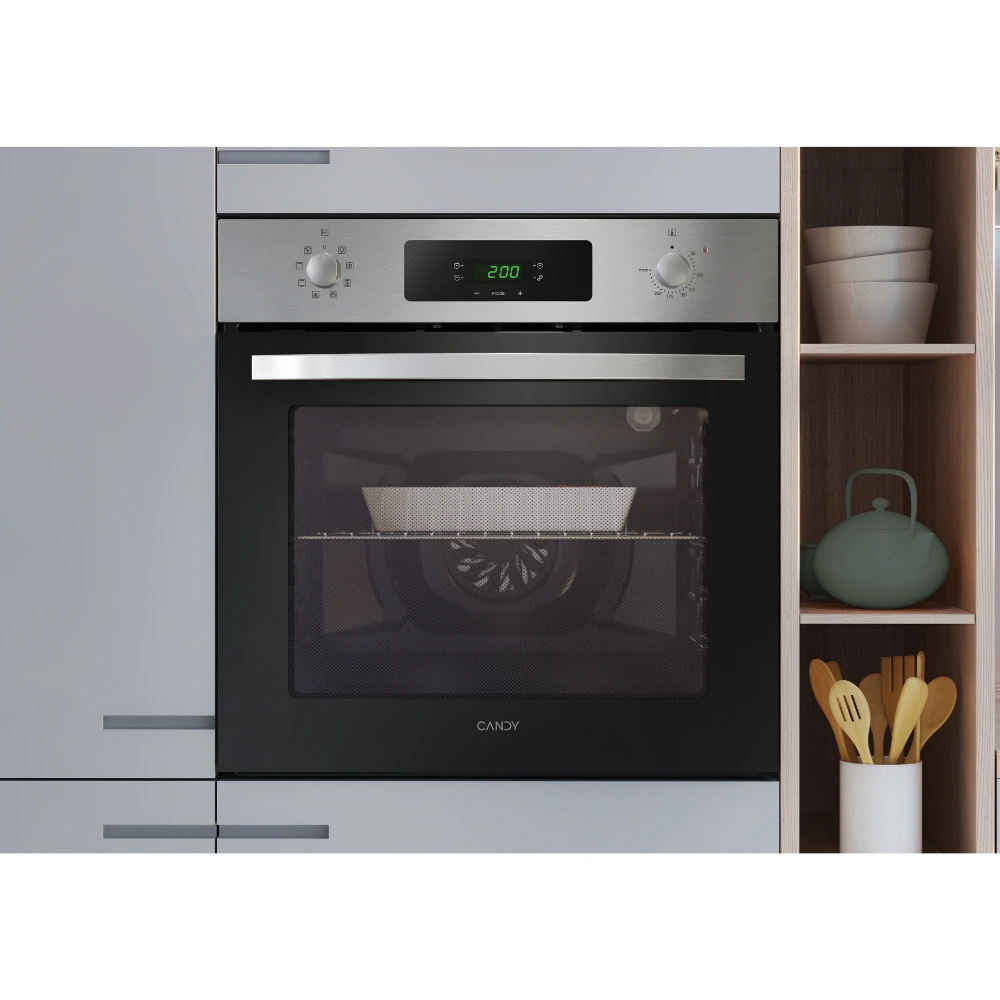 Four Encastrable CANDY Gaz-Électrique Ventilé 65 L Noir Inox – Image 3