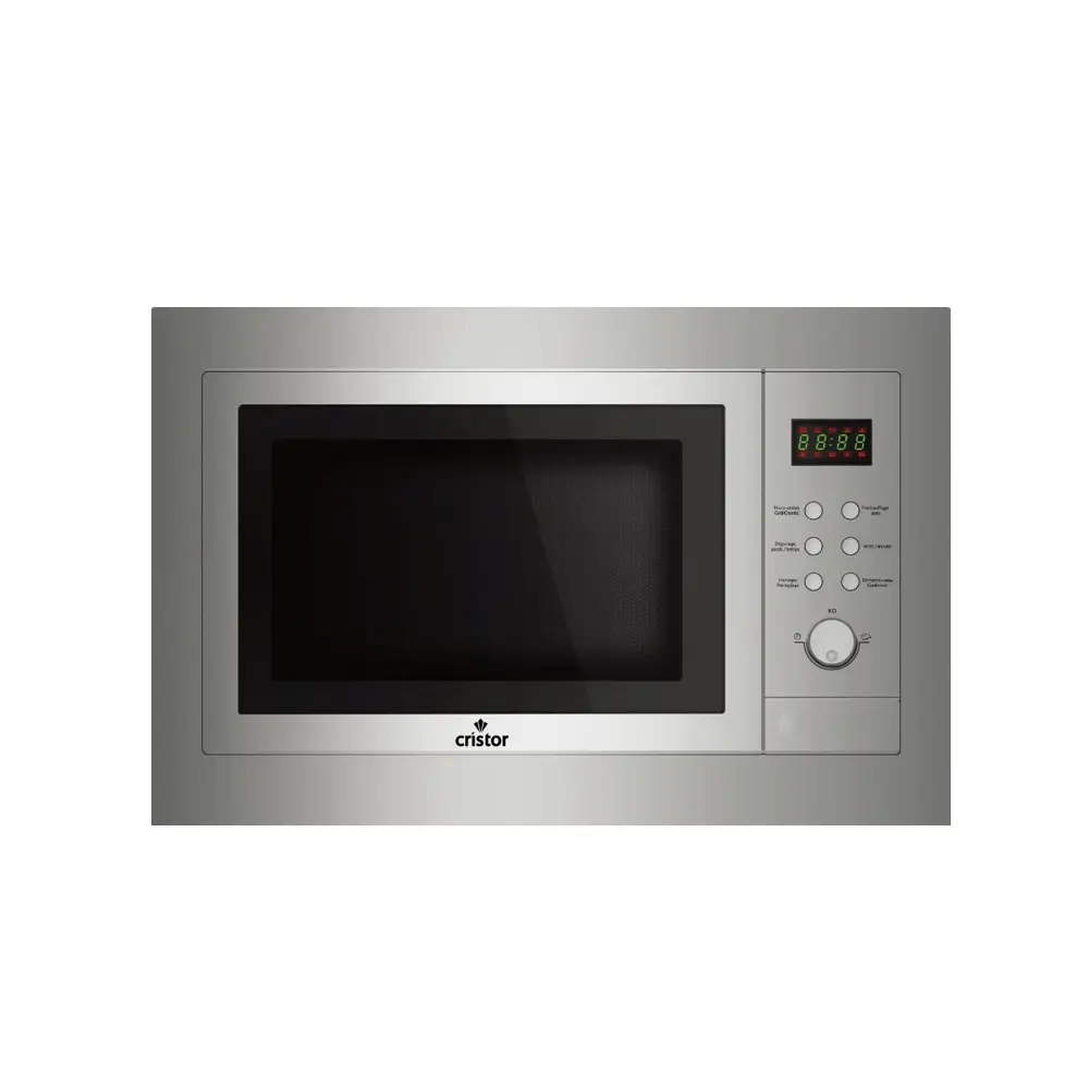 Micro-ondes encastrable CRISTOR – 25 L – 900W- Grille – Inox KMW25E10X