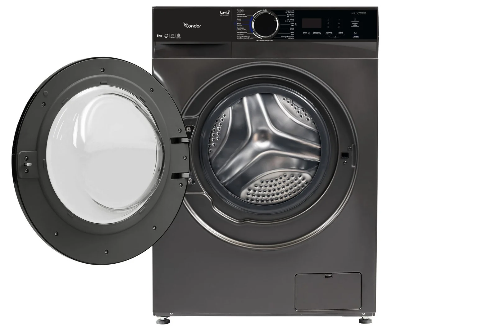 Machine à Laver CONDOR Frontal Lavia x BLDC Inverter Titan Grey 08 kg – Image 2