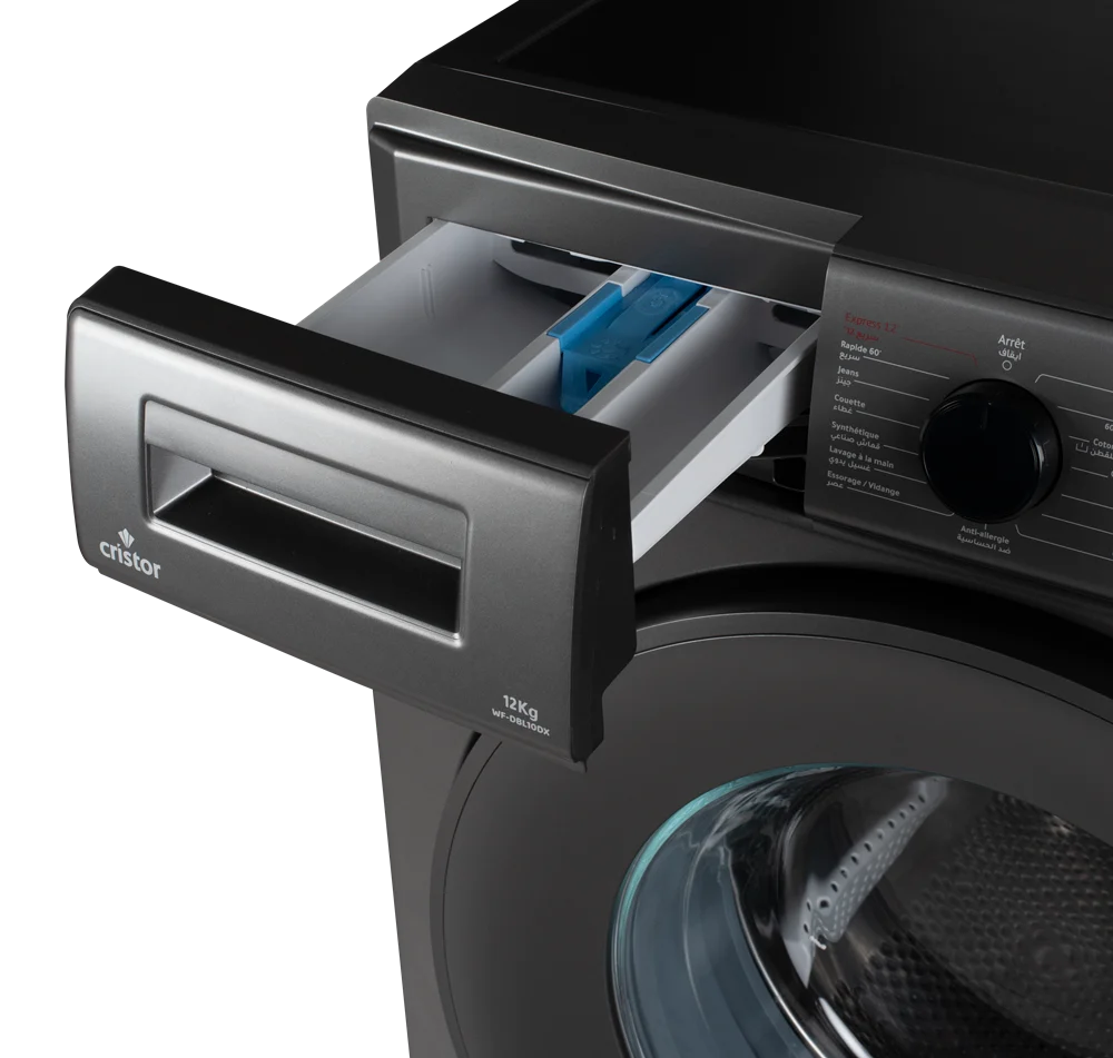 Machine à Laver BELLA CRISTOR  Dark Inox 12 kg – Image 4