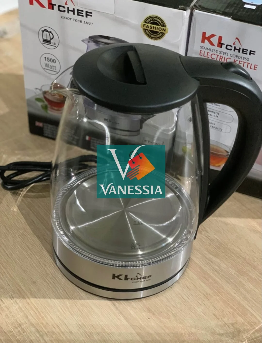 Bouloire marque kitchef 1.8L – Image 2