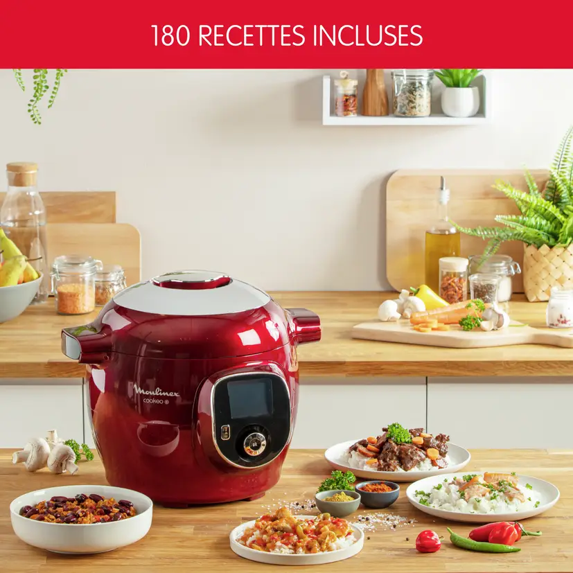 Multicuiseur intelligent MOULINEX Cookeo+ 6L 180 Recettes Préprogrammes – Image 12