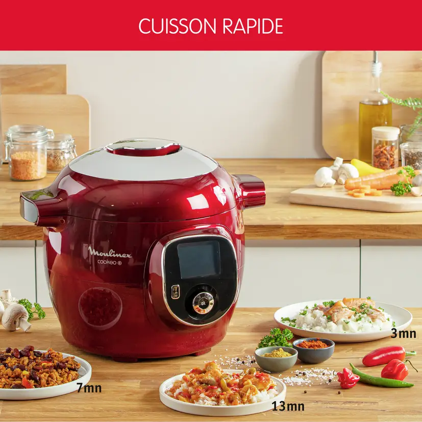 Multicuiseur intelligent MOULINEX Cookeo+ 6L 180 Recettes Préprogrammes – Image 15