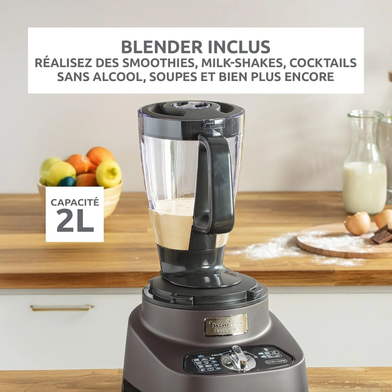 Robot multifonctions MOULINEX Double Force 1000W SILVER – 10 Accessoires – Image 13