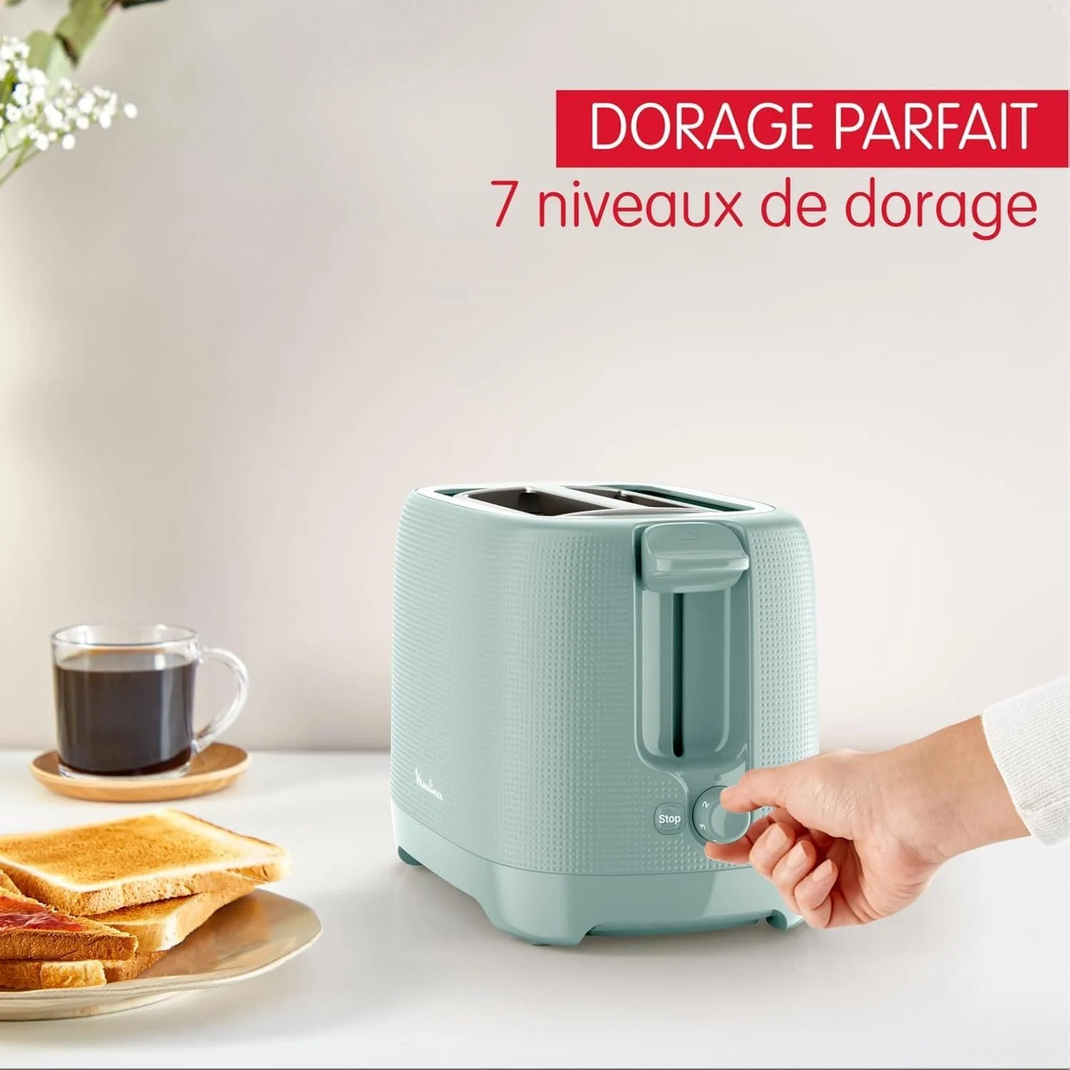 Grille-pain Moulinex 2 fentes Morning Eucalyptus – Image 15