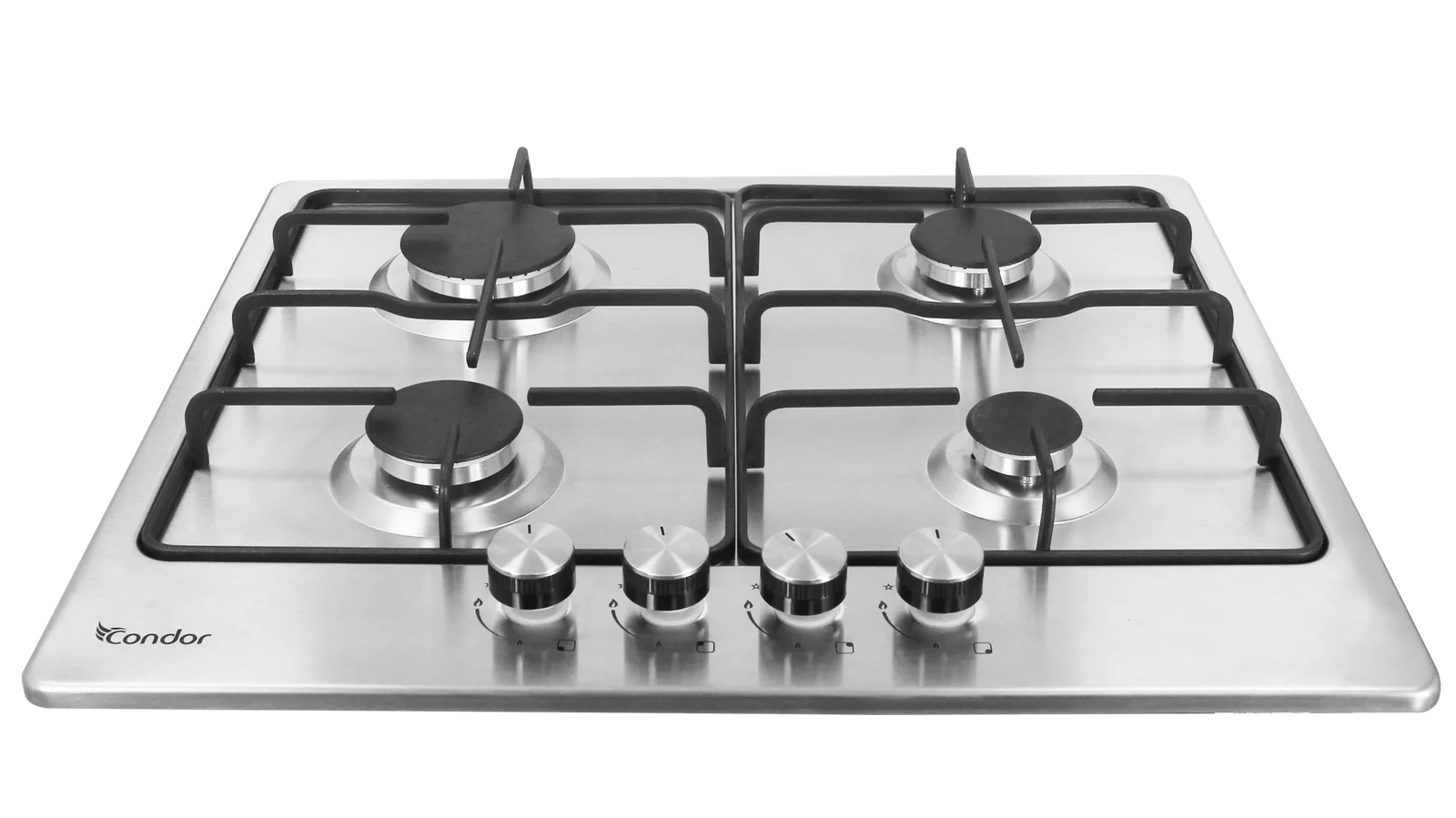 Condor Plaque chauffante Encastrable TERRA 4 Feux Inox 60 cm – Image 2