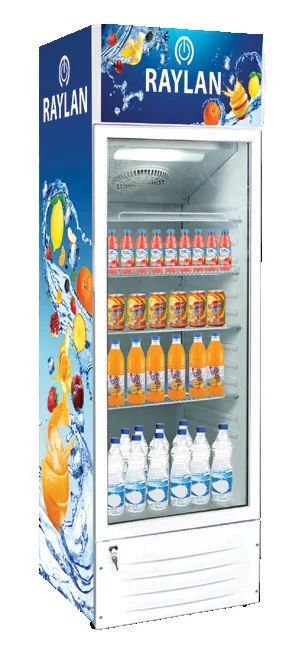 RAYLAN PRESENTOIR REFREGERATEUR VERTICAL 1 PORTE RCR-G338
