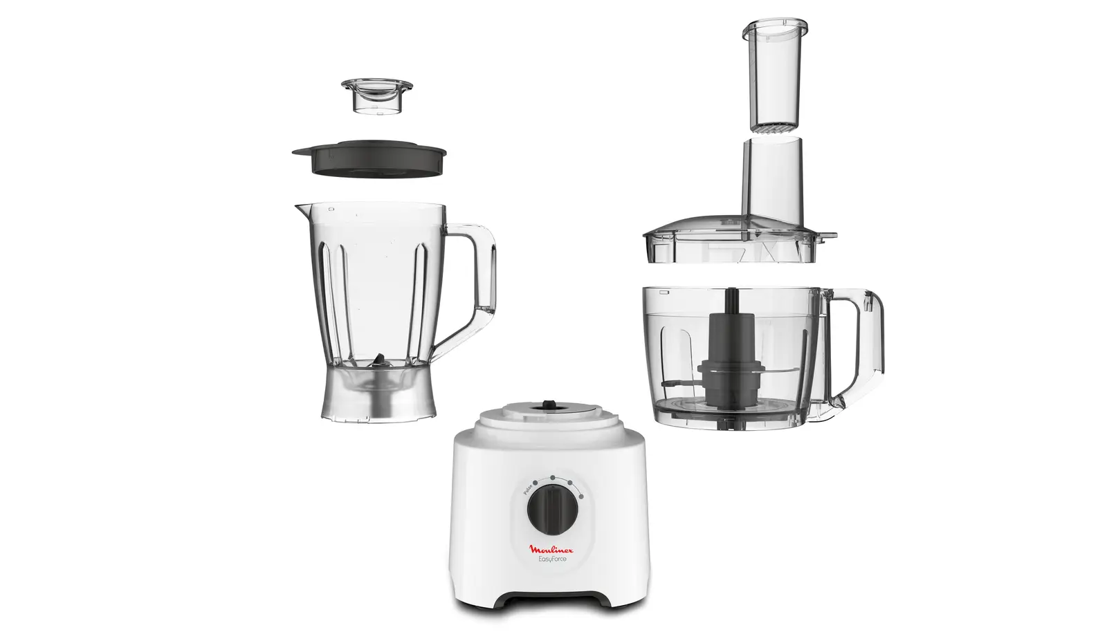 Robot multifonctions MOULINEX Easy Force 700 W-Blanc – Image 3