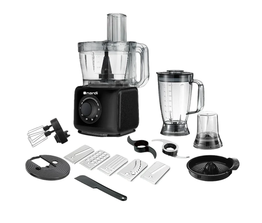 Robot De Cuisine NARDI Multi Fonction Noir 1000 W