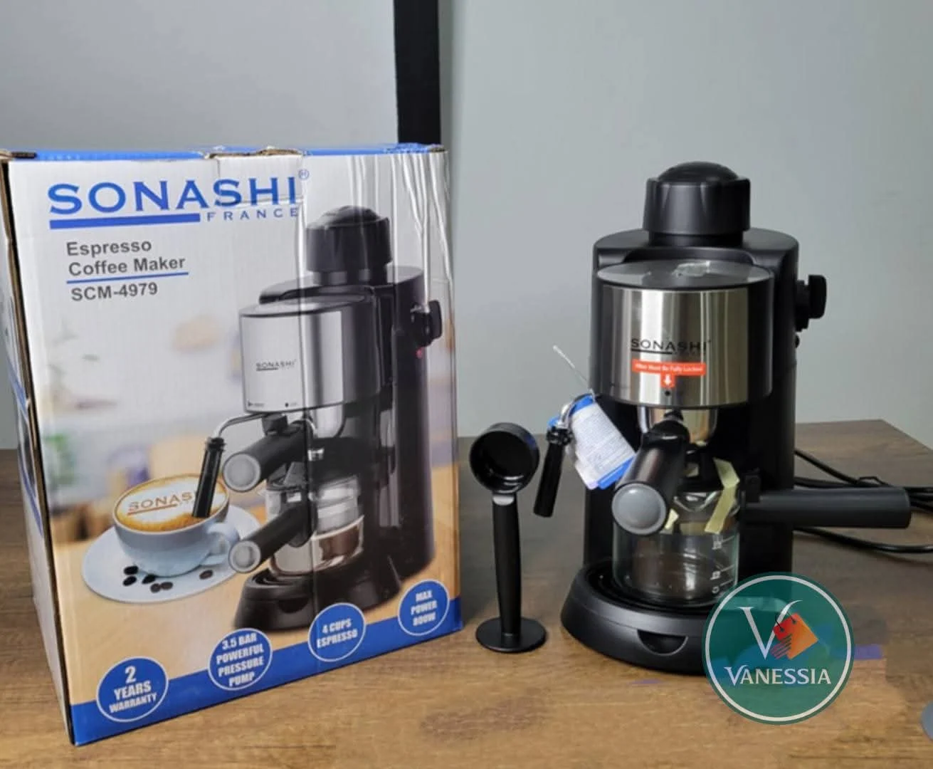 Machine A Café Bras Expresso Et Cappuccino Marque Sonashi 850W