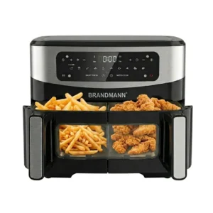 Friteuse à air sans Huile avec un Panier séparer en 2 10.5L 2600W | BRANDMANN