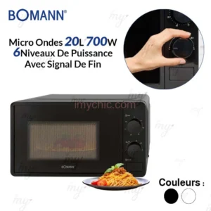 Micro Ondes 20L 700W 6 Niveaux De Puissance Avec Signal De Fin Bomann MW 6014 CB
