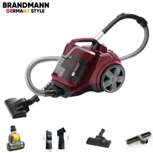 Brandmann Germany Style Aspirateur Sans Sac 6en1 Multi-Cyclonique 2000W