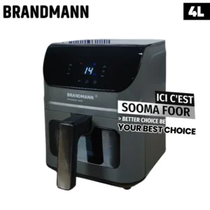 Friteuse sans Huile Brandmann 4L 1350W Avec Fenêtre De Visualisation En Verre
