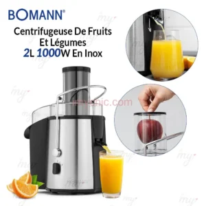 Centrifugeuse De Fruits Et Légumes 2L 1000W En Inox Bomann AE 1917 CB