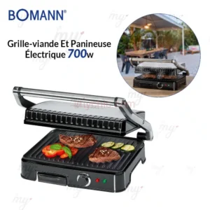 Grille-viande Et Panineuse Électrique 700w Bomann KG 2242 CB