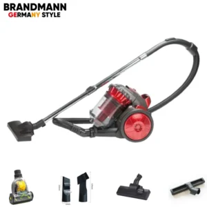 Brandmann Germany Style Aspirateur Sans Sac 6en1 Multi-Cyclonique 1600W