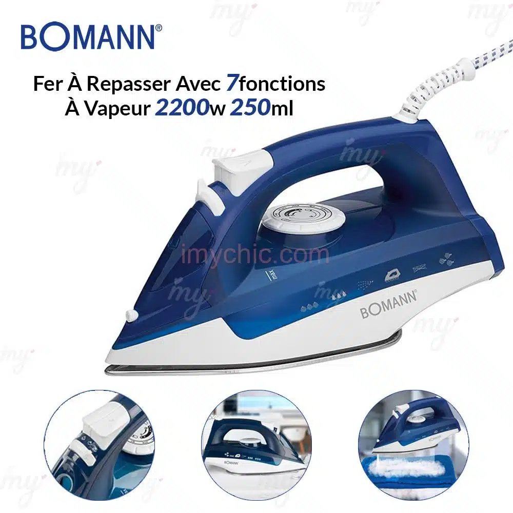 Fer À Repasser Avec 7 fonctions À Vapeur 2200w 250ml Bomann DB 6004 CB