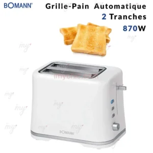 Grille-Pain Toaster Automatique 2 Tranches 870W Bomann TA 1577 CB