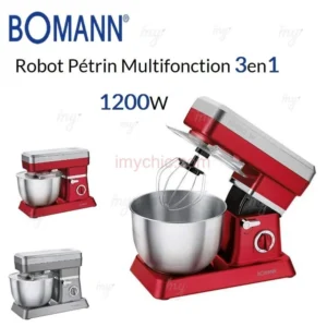 Robot Pétrin Multifonction 3en1 6.3L 1200W Bomann KM 398 CB