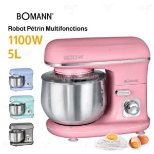 Robot Pétrin Multifonctions 5L 1100W Bomann KM 6030 CB