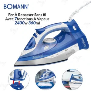 Fer À Repasser Sans fil Avec 7 fonctions À Vapeur 2400w 360ml Bomann DB 6006 CB
