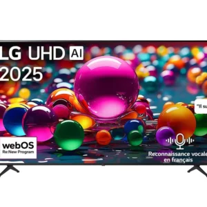 TV Smart TV LG UHD AI UA85 4K 50 pouces Télécommande AI Magic Remote HDR10 webOS25 2025