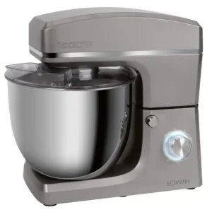 Robot Pétrin 3en1 Multifonction avec Bol en Inox 10L 1500W Bomann KM 6036 CB Gris