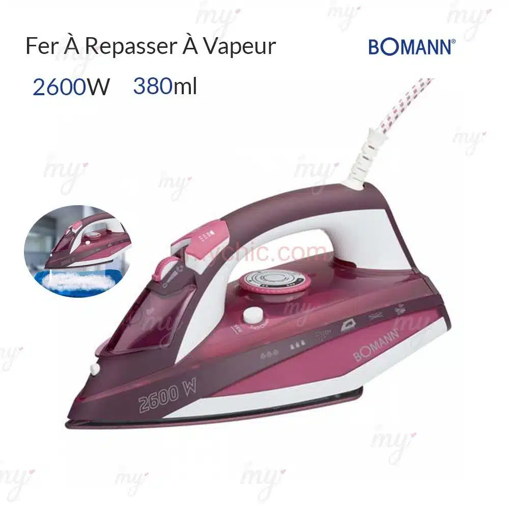 Fer À Repasser À Vapeur 2600 W 380ml Bomann DB 6005 CB