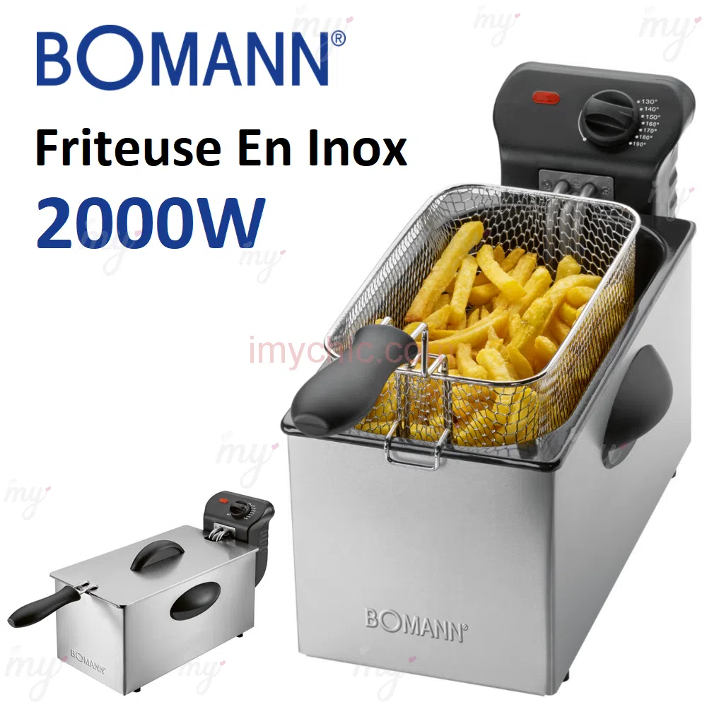 Friteuse Compacte En Inox 3L 2000W Bomann FR 2264 CB