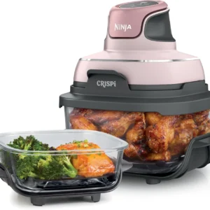 Ninja crispi Système de cuisson portable 4 en 1 en verre avec couvercles de rangement