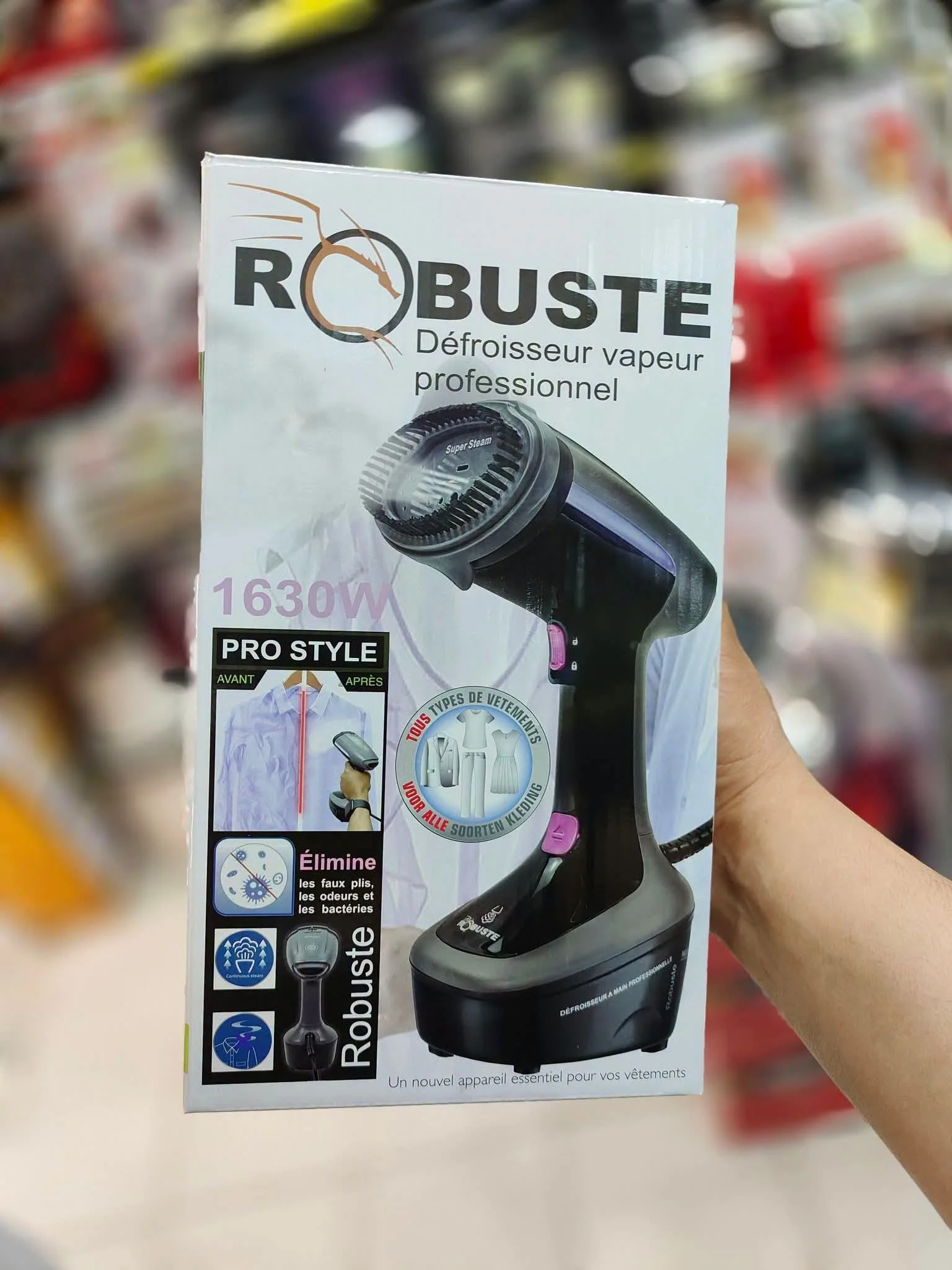 Robuste défroisseur à main Prostyle 1630W